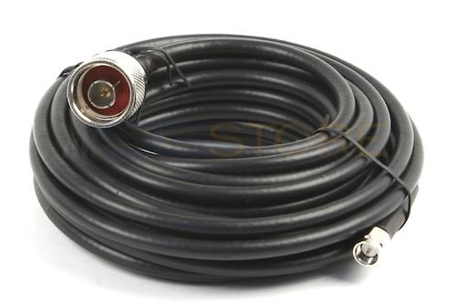 20 Foot RG58 Cable (SMA/M & N/Male Connectors) - Black - 955822